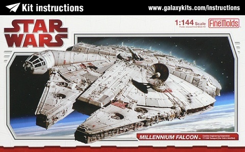 Box cover for Fine molds Millennium Falcon in 1:144 scale