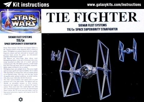 Box cover for Fine molds TIE Fighter in 1:72 scale
